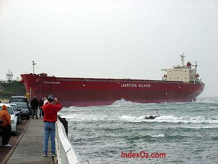 coal ship beached on newcastle beach