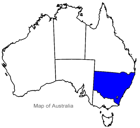 New South Wales Map - NSW