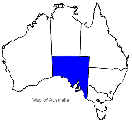 South Australia Map - SA