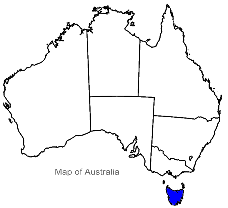 Tasmania Map - Tassie